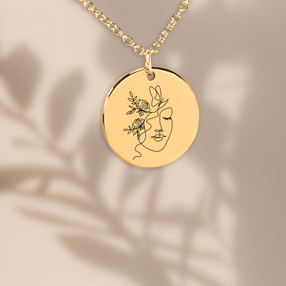 Wildflower Portrait Necklace – Free Spirited and Wild at Heart