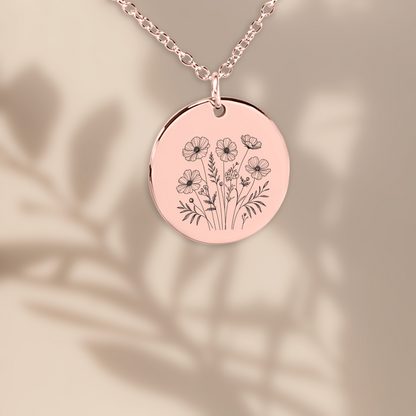 Wildflower Necklace for Daughter from Mom – Journey of Growth