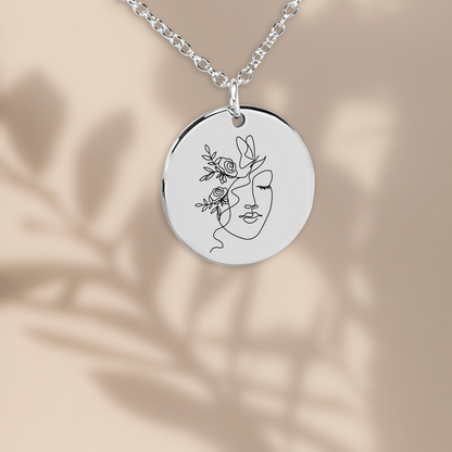 Wildflower Portrait Necklace – Free Spirited and Wild at Heart