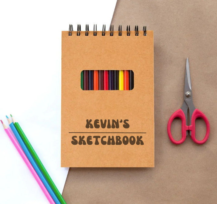 Sketch Pad for Kids – Kevin’s Sketchbook Personalized