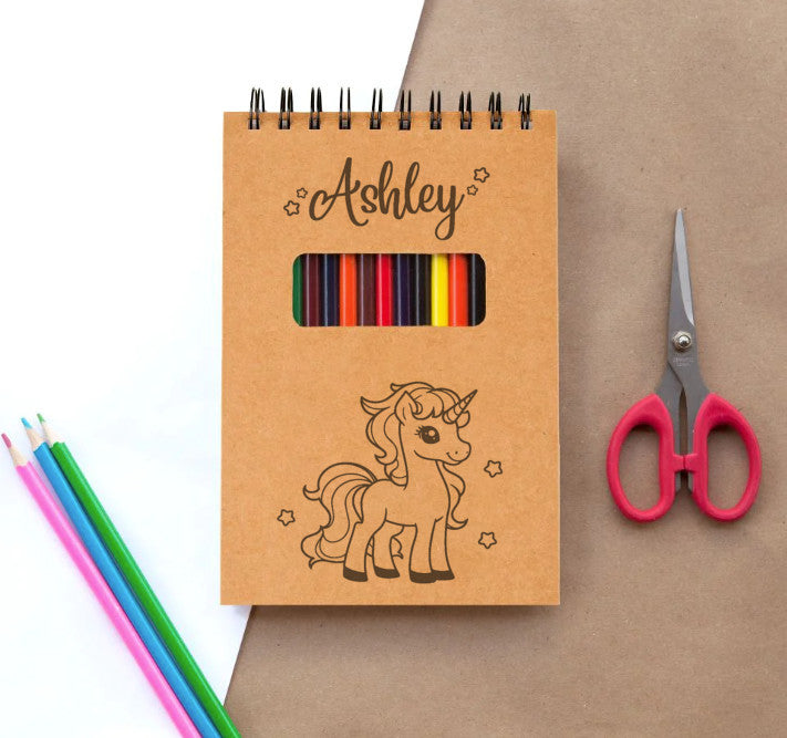 Sketch Pad for Kids – Unicorn Sketchbook Personalized