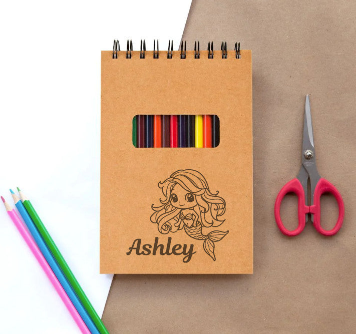 Sketch Pad for Kids – Mermaid Sketchbook Personalized