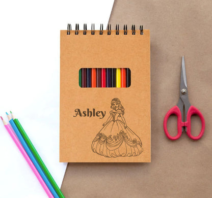 Sketch Pad for Kids – Princess Sketchbook Personalized