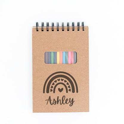 Sketch Pad for Kids – Rainbow Sketchbook Personalized